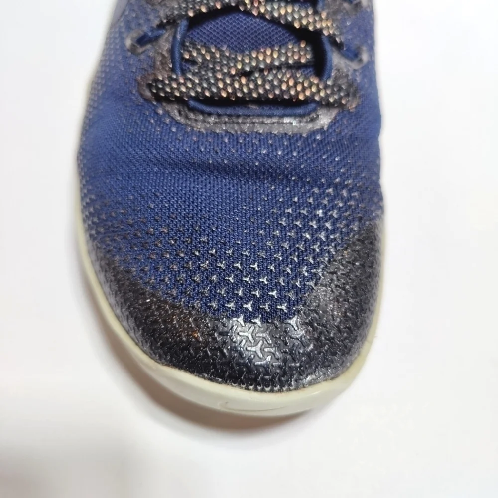 Nike Metcon 4 Metallic Navy Athletic Sneakers Women's Lace Up Shoes Size 10